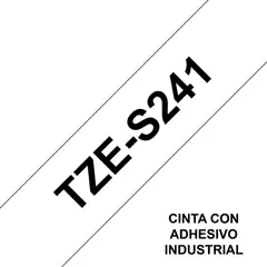 BROTHER - Cinta Tzes241 Negro Sobre Blanco 18mm X 8mts Industr