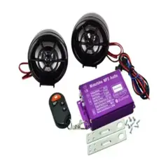 GENERICO - Alarma Radio Moto Fm Mp3 Con Usb Y Sd + E