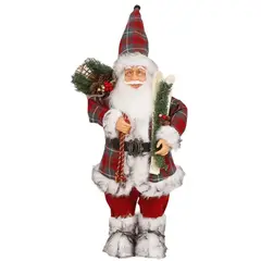BAUL MAGICO - Viejo Pascuero Muñeco De Navidad 85 Cm Bota Blanca