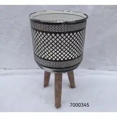 GENERICO - Porta Macetero Pedestal Maceta Plantas 17x32cm