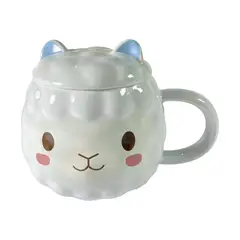 GENERICO - Tazón Alpaca Blanca Kawaii