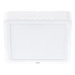 PHILIPS - Plafón Sobrepuesto Cuadrado Alta Eficiencia 15w Luz Fria