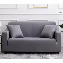 DEWINNER - Funda Cubre sillon sofa elasticado gris 3 cuerpos