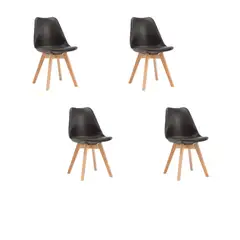 CORI CORI - Pack 4 Sillas Tulip Negra
