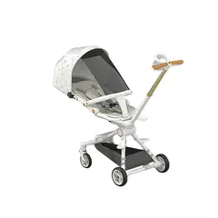 BABYLUNA - Coche Plegable Múltiples posiciones Ajuste 360 Blanco