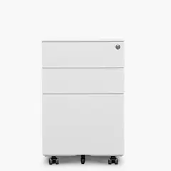 FORM OFFICE - Cajonera Metálica Móvil 39x50x60 cm Blanco Form