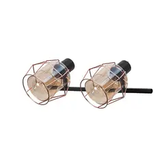 WANT - APLIQUE LED PORTA DOBLE E27 NEGRO/COBRE