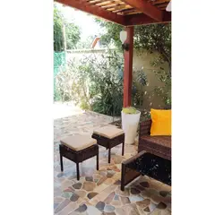 GENERICO - Piso taburete para exteriores terraza patio 2 unidades
