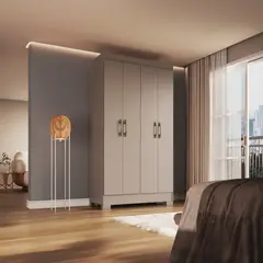 VEKKAHOME - CLOSET ROMA CREME 4P