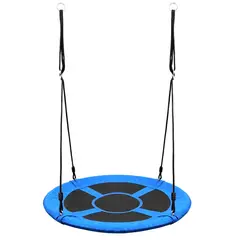 HOBBY MARKET - Columpio Disco Negro y Azul