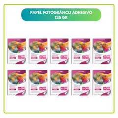 GENERICO - Papel Fotográfico Adhesivo A4 135g Pack 1000 HOJAS