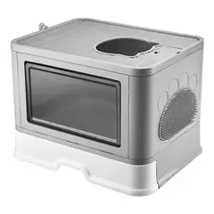 ESHOPANGIE - Arenero Cerrado Gatos Cupula Baño Sanitario Xl Base Movil