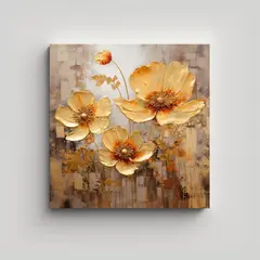 GENERICO - Cuadro De Decoración Luminosidad Flores En 50x50 Cm