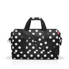 REISENTHEL - Bolso de viaje allrounder L dots white Negro