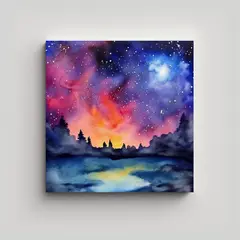 GENERICO - Pintura Decorativa Vintage, Hermoso Cielo 90x90 Cm