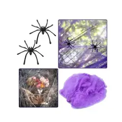 GENERICO - Telaraña Halloween Decoración Tela De Araña Adorno Morado