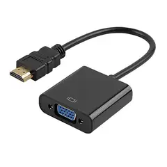 REMEX - Adaptador Conversor HDMI a VGA Alta Compatibilidad - Negro