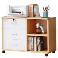 DELI - Cajonera Oficina Archivador Gabinete Con Llaves Y Ruedas