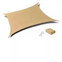 GENERICO - Toldo Vela Sombreadora Malla Sombra 4x4 Rectangular