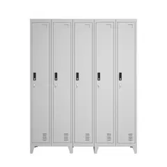 GENERICO - Casillero Metálico 5 Cuerpos y 5 Puertas