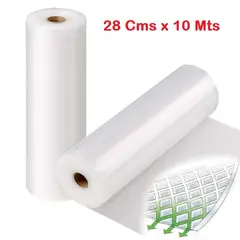 GENERICO - Rollo Bolsas De Calidad Para Sellar Al Vacío 28 Cms X 10 Mts