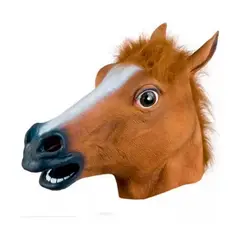 GENERICO - Máscara De Cabeza De Caballo Para Disfraces Fiestas Eventos