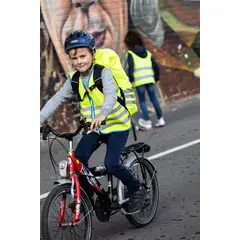 WOWOW - Chaleco Reflectante para Niños FUN (Amarillo) - S