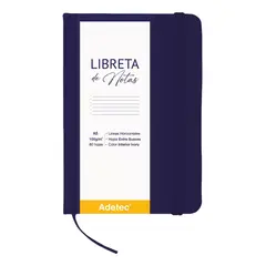 ADETEC - Libreta De Notas A5 Cosida Papel Beige 100 g X 80 Hojas