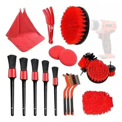 GENERICO - Kit de limpieza de auto 18 piezas pulidor