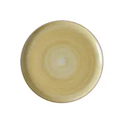 CORONA - Plato coupe de porcelana 177 cm mostaza Artisan