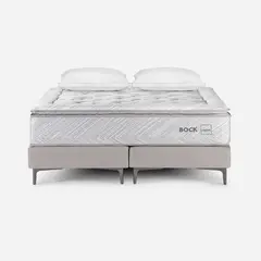 ROSEN - Cama Europea Bock S. King+Almohada Microfibra Copper Health