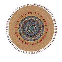 GENERICO - Alfombra Yute Redonda 120x120cm