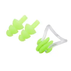 TORPEDO - Set de tapones de oído + clip nasal verde