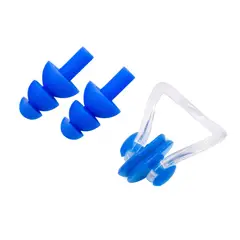 TORPEDO - Set de tapones de oído + clip nasal azul