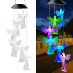 GENERICO - Campana de Viento Led Solar Angel- AS0551
