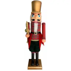 ARTIHOGAR - Cascanueces Musical Gigante Soldado 120 Cm Luces y Movimiento