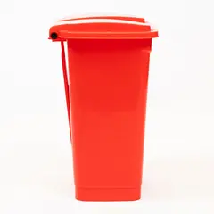 GENERICO - Basurero 16 Litros con Pedal Central Rojo