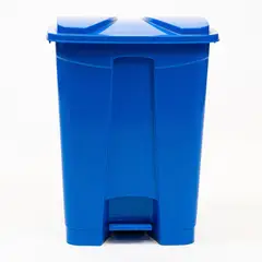 GENERICO - Basurero 16 Litros con Pedal Central Azul