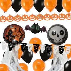 GENERICO - SET COMPLETO DECORACIÓN FIESTA HALLOWEEN