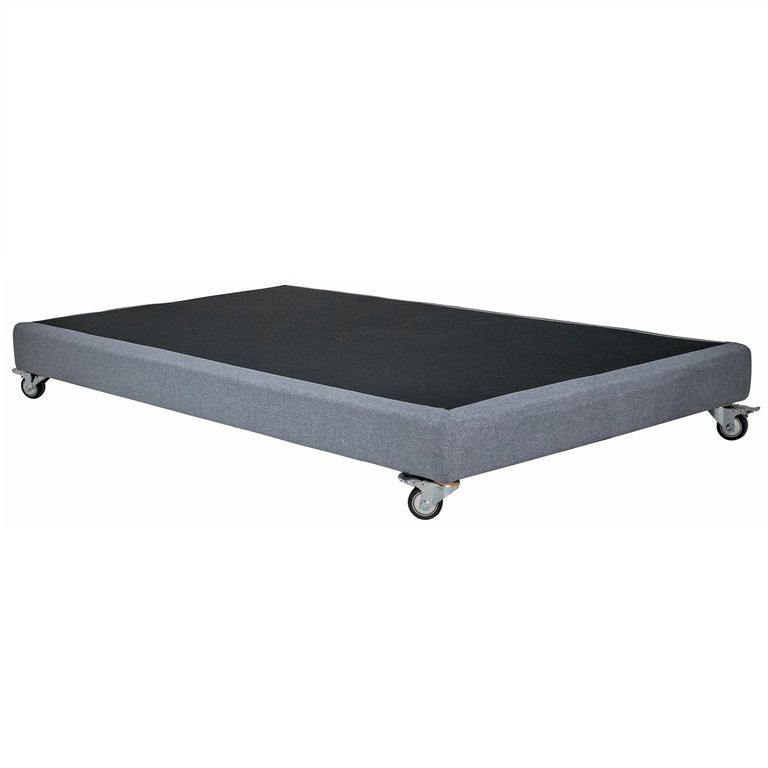 BLOCCARE Base De Cama 1 Plaza Box 13cm L190cm Rueda Deluxe R.colchon V.elastico