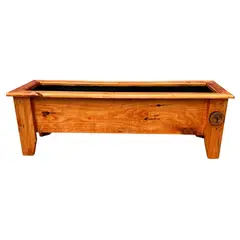 GENERICO - Jardinera De Madera En Pino Cepillado Color Nogal.