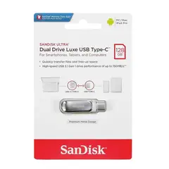SANDISK - Pendrive Ultra de 128GB Dual Drive Luxe Tipo-C USB