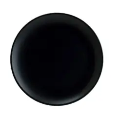 BONNA - Plato Porcelana Negra Notte Bajo 30cm Set 6 unidades