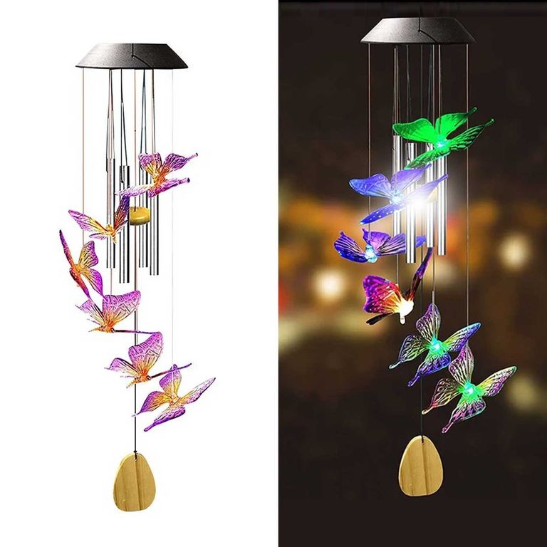 Campana de Viento Solar mariposa con Sonido- AS161