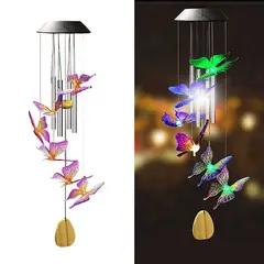 GENERICO - Campana de Viento Solar mariposa con Sonido- AS161