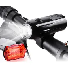 GENERICO - Set De Luz Led Delantera Y Trasera Para Bicicleta