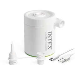 INTEX - Inflador Eléctrico Recargable USB QuickFill 200R