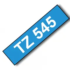 BROTHER - Cinta Tze545 Blanco Sobre Azul 18mm X 8mts
