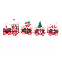 GENERICO - Tren Madera Adorno Navidad Decoración Hogar