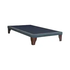 BLOCCARE - Base 1 Plaza box 8 L190 cm patas 19.5 cm. Refuerzo Colchon V. Elastico